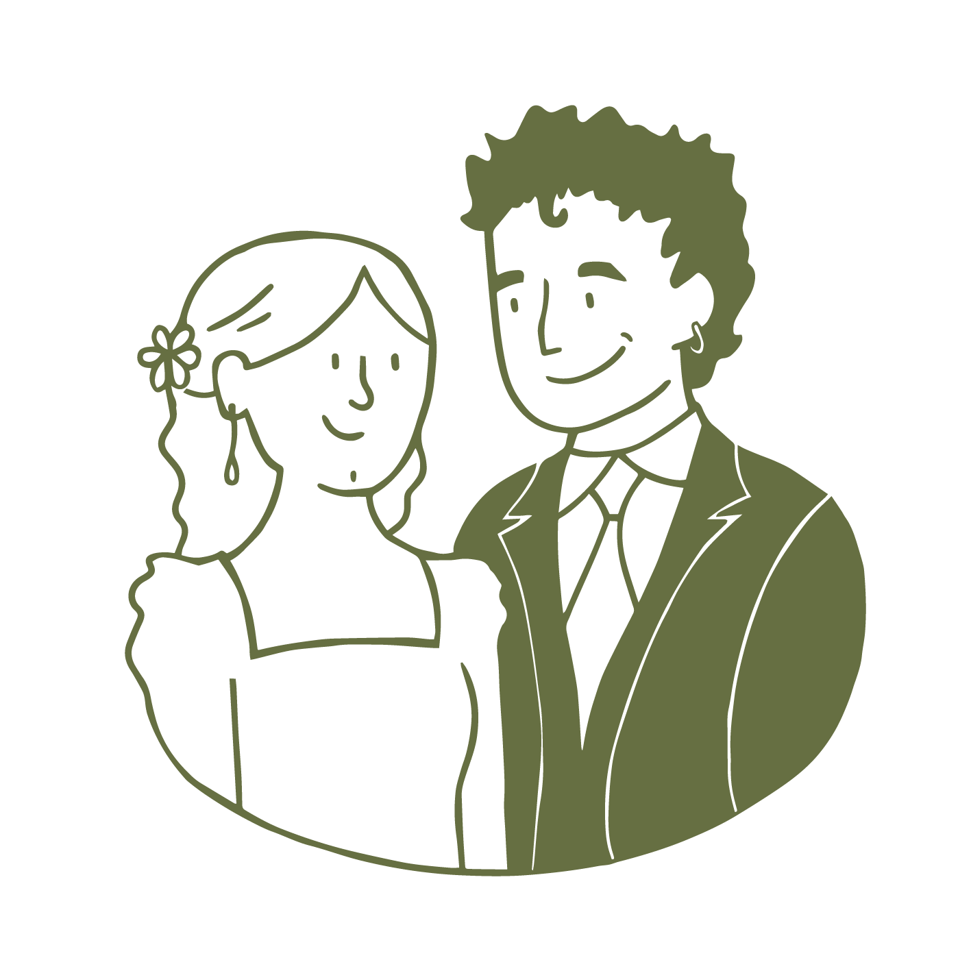Ilustración Novios